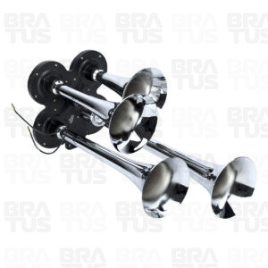 Buzina Cromada com Compressor (4 Cornetas) - Image 8