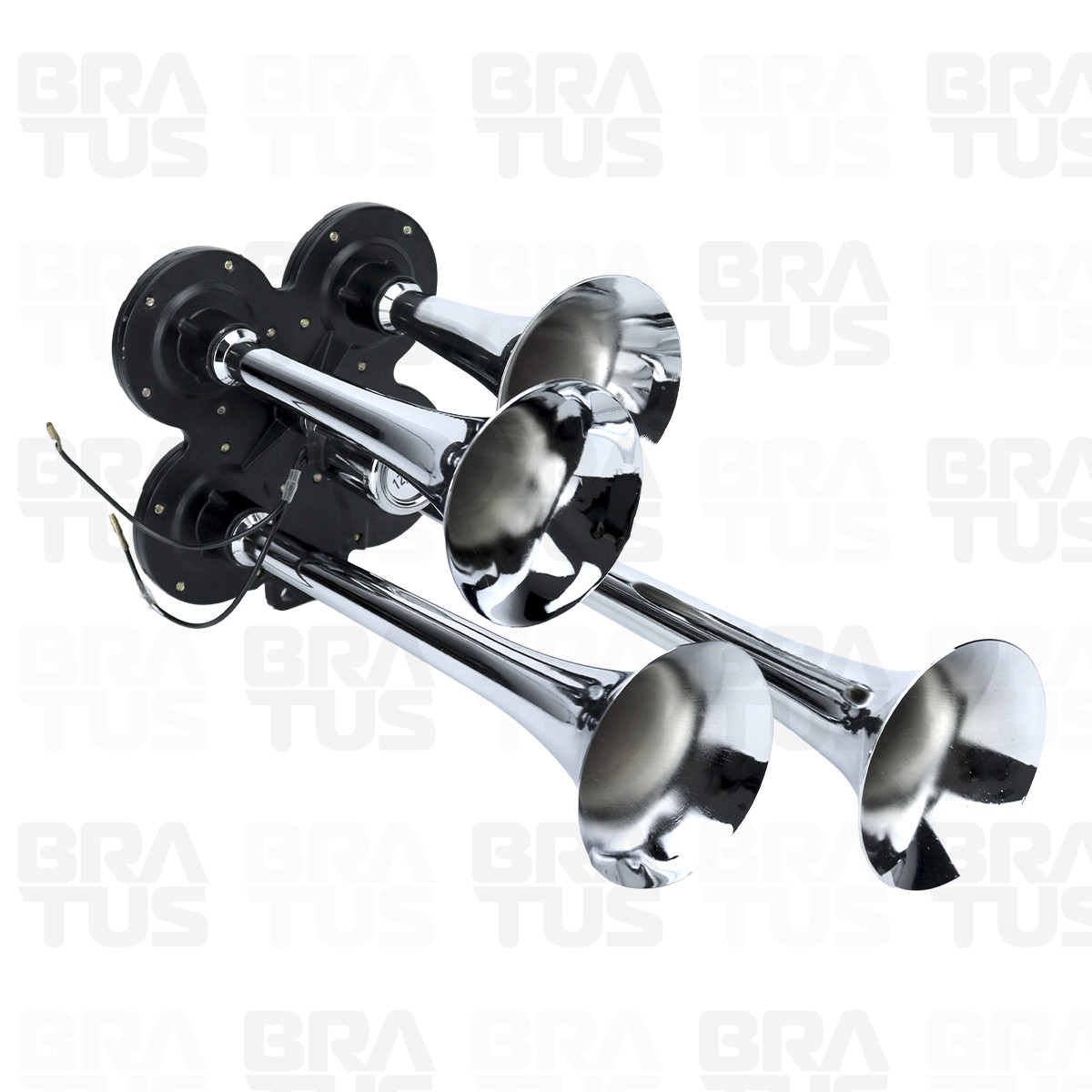 Buzina Cromada com Compressor (4 Cornetas) - Image 8