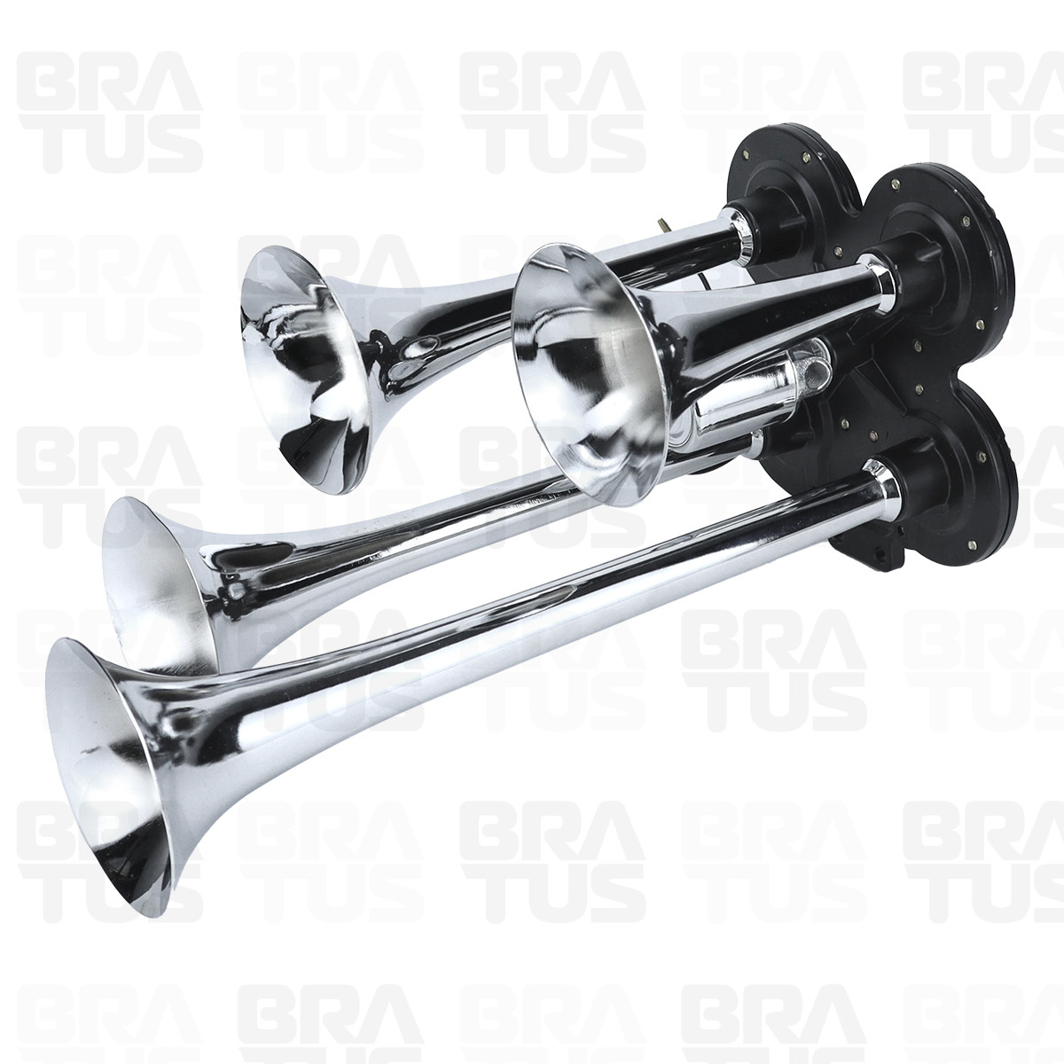 Buzina Cromada com Compressor (4 Cornetas) - Image 9