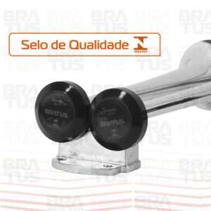 Buzina Cromada com Compressor (2 Cornetas) - Image 4