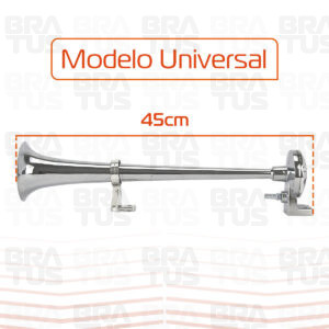 Buzina Cromada Com Compressor (1 Corneta) - Image 2