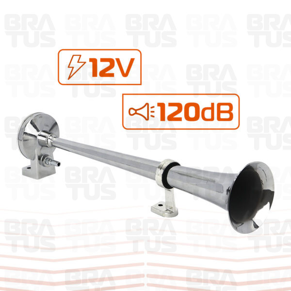 Buzina Cromada Com Compressor (1 Corneta)