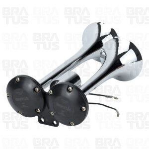 Buzina Cromada Ar Válvula Elétrica (2 Cornetas) - Image 10