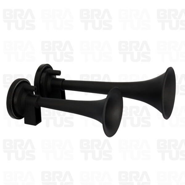 Buzina Preta com Compressor (2 Cornetas)