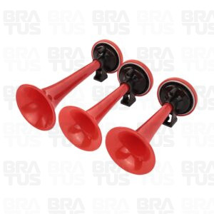 Buzina Universal Com Relé e Compressor (3 Cornetas) - Image 1