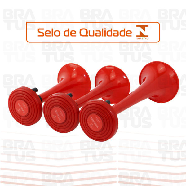 Buzina Universal Com Relé e Compressor (3 Cornetas)