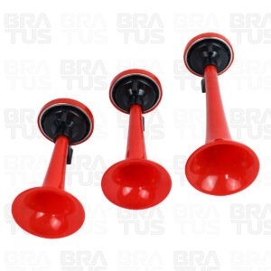 Buzina Pneumática Verdureiro - Vermelha (3 Cornetas) - Image 4