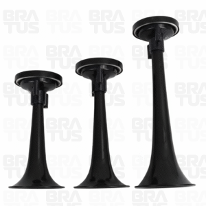 Buzina Pneumática Verdureiro - Preta (3 Cornetas) - Image 3