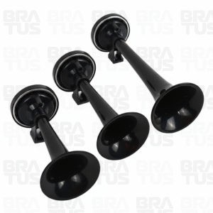 Buzina Pneumática Verdureiro - Preta (3 Cornetas) - Image 6