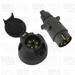 Tomada Engate Plástico Completa 6 Polos Carro - Image 1