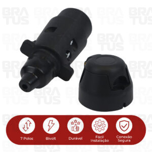 Tomada Engate Plástico Completa 7 Polos Carro - Image 4
