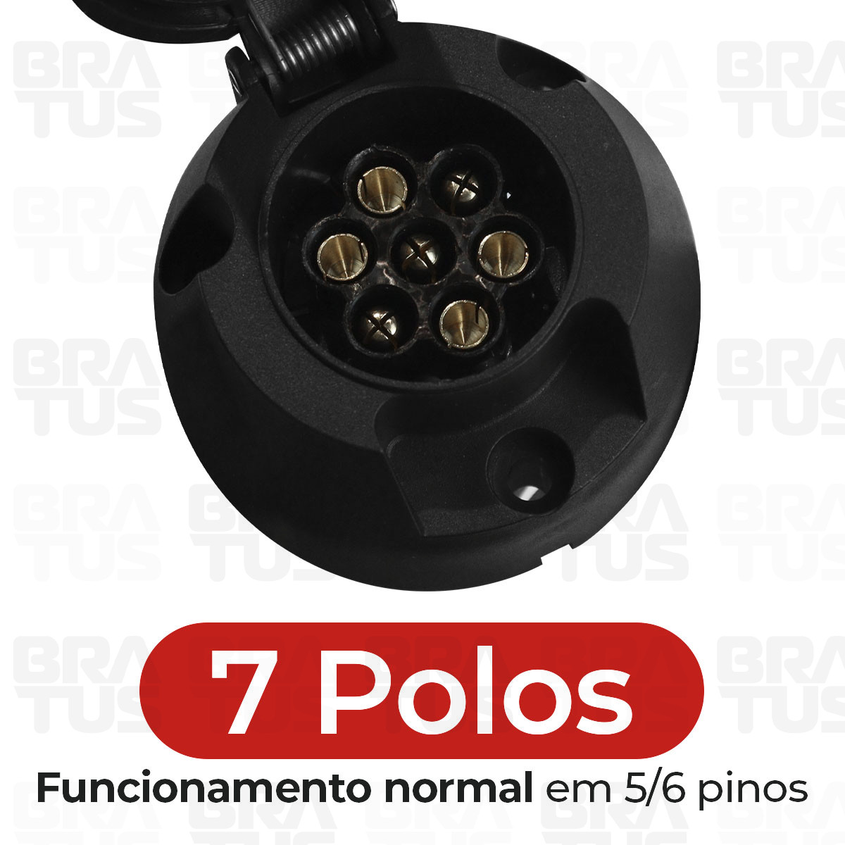 Tomada Engate Plástico Completa 7 Polos Carro - Image 8