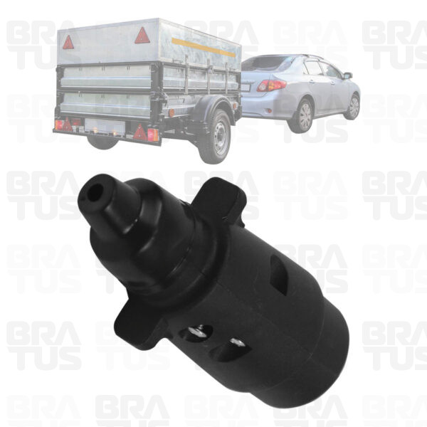 Tomada Engate Plástico Completa 6 Polos Carro (Macho)