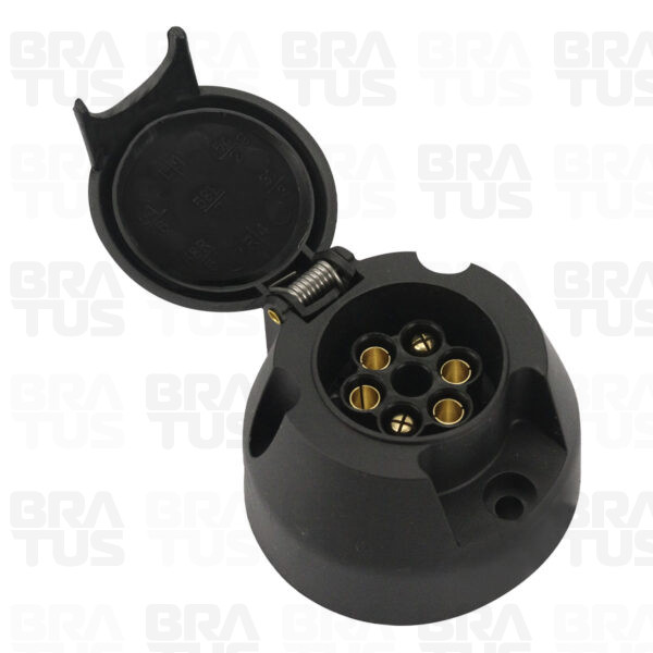 Tomada Engate Plástico Completa 6 Polos Carro (Fêmea)