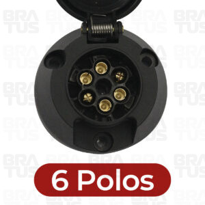 Tomada Engate Plástico Completa 6 Polos Carro (Fêmea) - Image 4