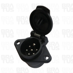 Tomada Engate Plástico Completa 7 Polos Cavalo Carreta (Fêmea) - Image 1