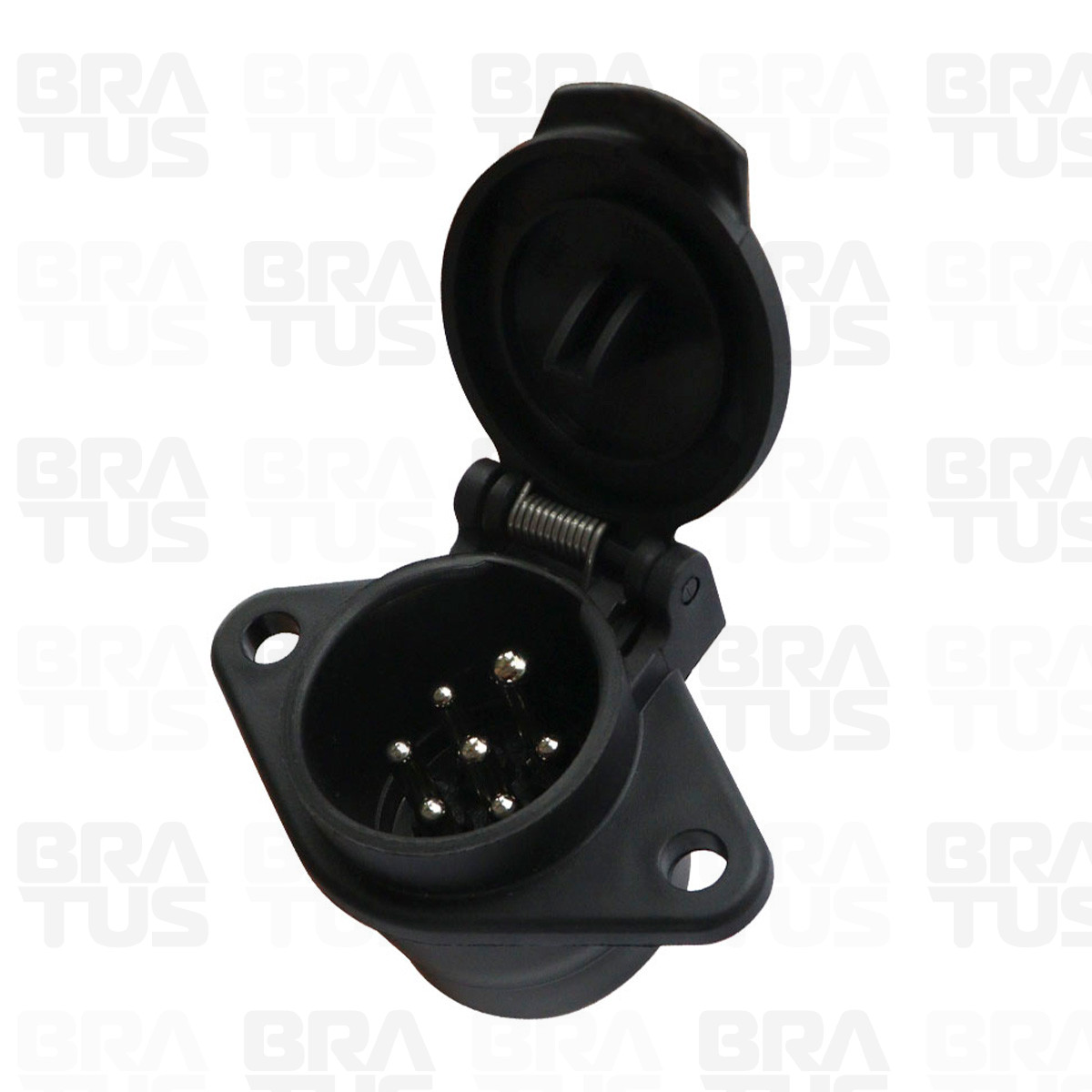 Tomada Engate Plástico Completa 7 Polos Cavalo Carreta (Fêmea) - Image 1