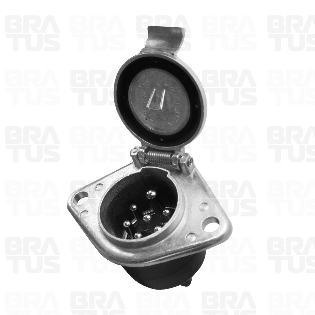 Tomada Engate Plástico Completa 7 Polos Cavalo Carreta (Fêmea - Alumínio) - Image 2