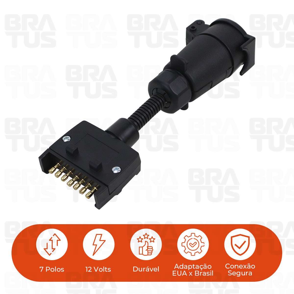 Tomada Completa Adaptador Reboque 7 Polos Padrão Americano Para Brasileiro (Ford Ranger) - Image 8