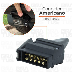 Tomada Engate Reboque 12 Polos Ford Ranger (Macho) - Image 7