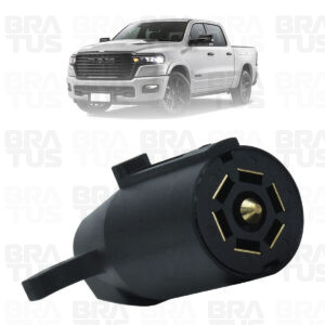 Tomada Completa Adaptador Reboque 7 Polos Padrão Americano Para Brasileiro (Dodge Ram) - Image 2