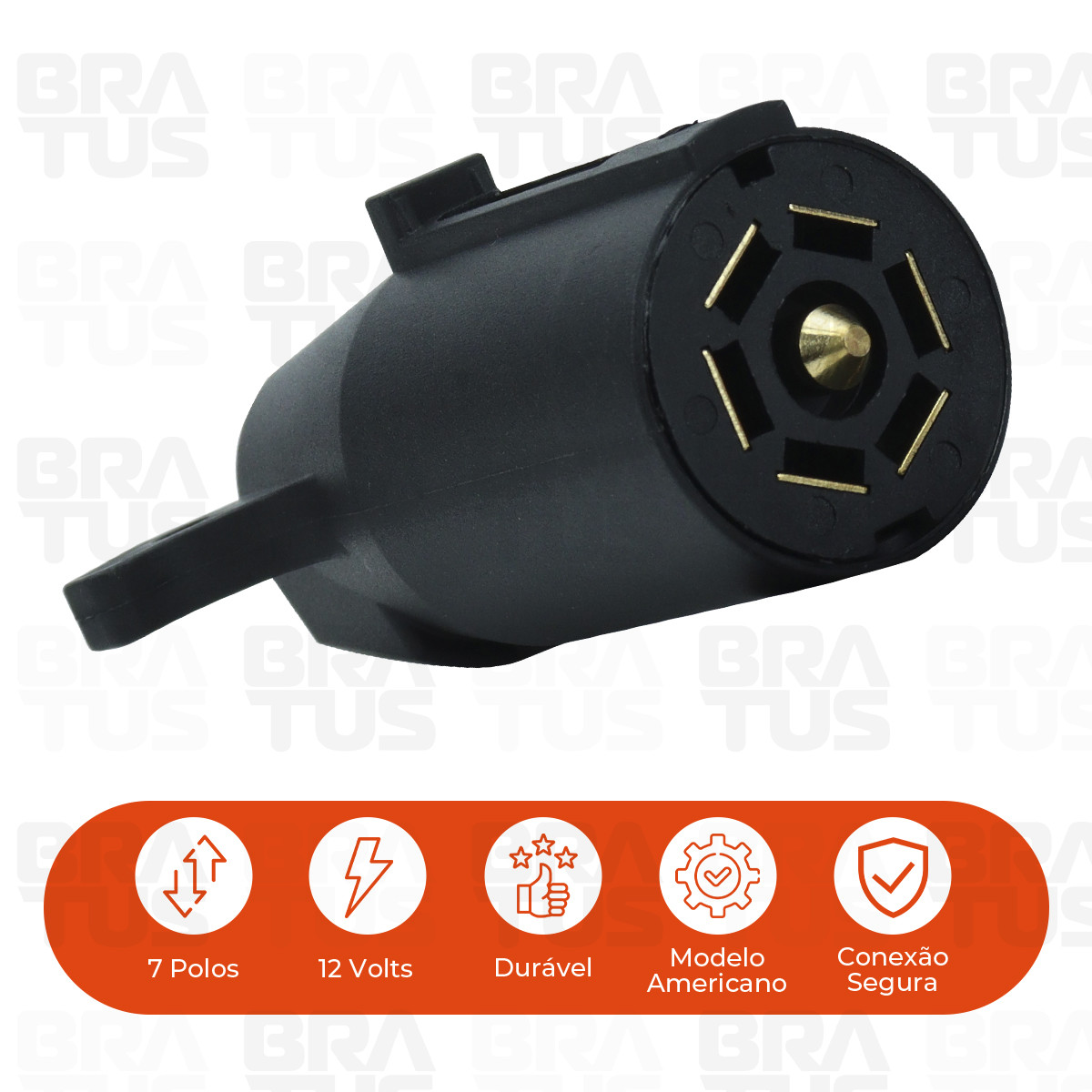 Tomada Completa Adaptador Reboque 7 Polos Padrão Americano Para Brasileiro (Dodge Ram) - Image 6