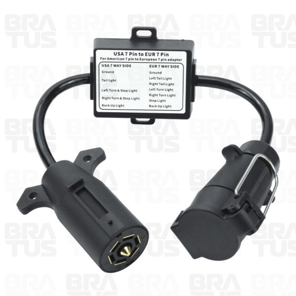 Tomada Completa Adaptador Reboque 7 Polos Padrão Americano Para Brasileiro (Macho - Dodge Ram)