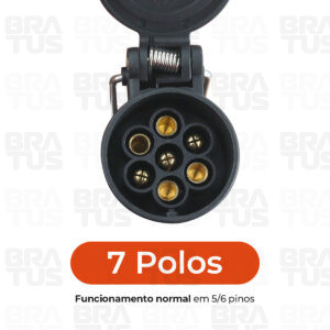 Tomada Completa Adaptador Reboque 7 Polos Padrão Americano Para Brasileiro (Macho - Dodge Ram) - Image 7