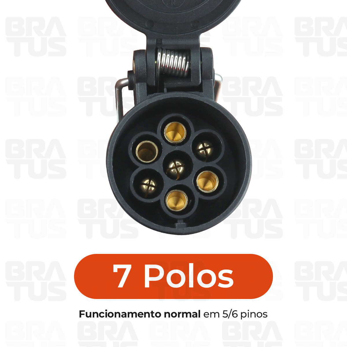 Tomada Completa Adaptador Reboque 7 Polos Padrão Americano Para Brasileiro (Macho - Dodge Ram) - Image 7
