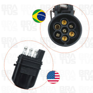 Tomada Engate Plástico Completa 7 Polos Carro - Image 5