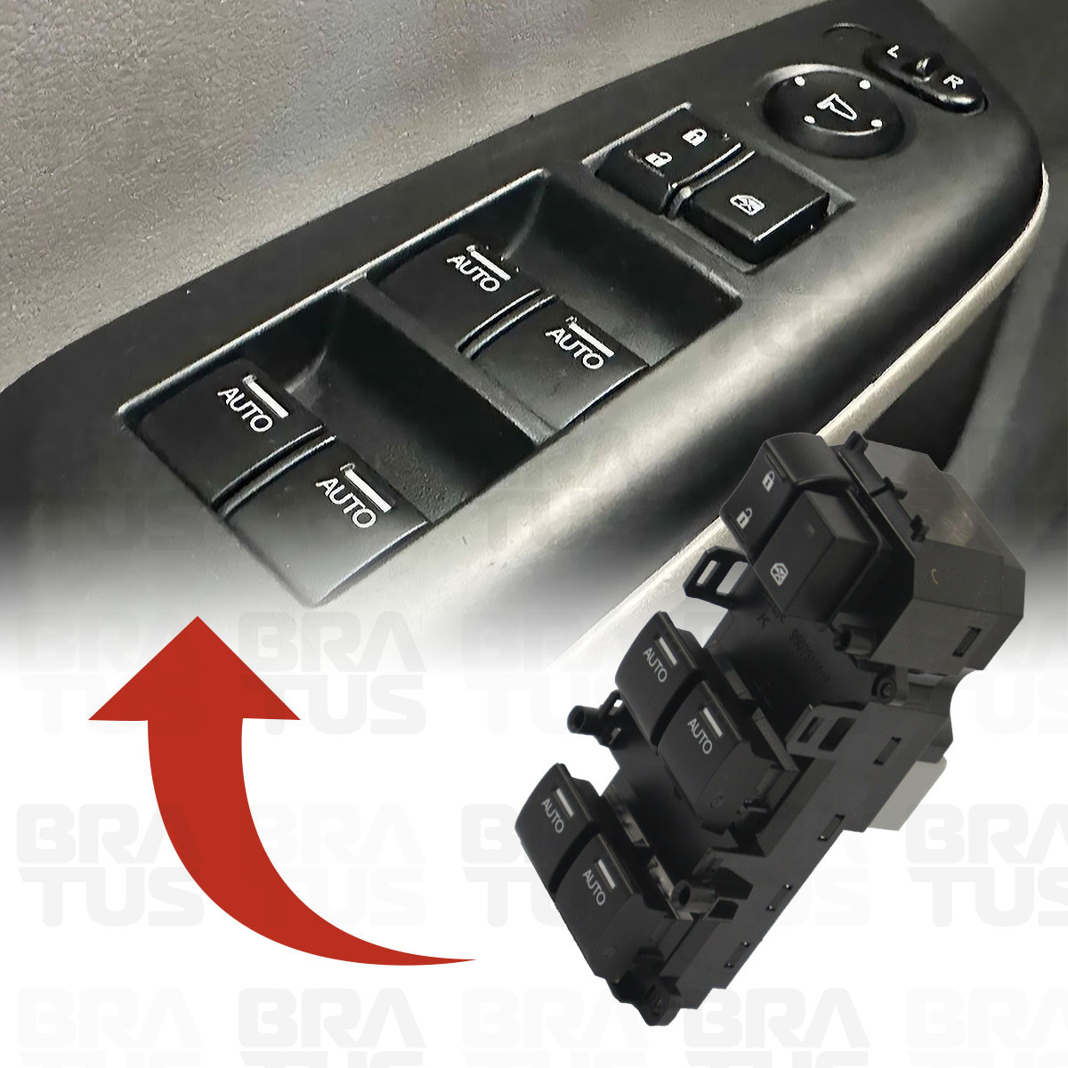 Interruptor Do Vidro Elétrico Motorista (Honda Civic 12/15) - Image 2