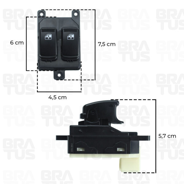Interruptor Do Vidro Elétrico Motorista (Hyundai Hr 05/22)