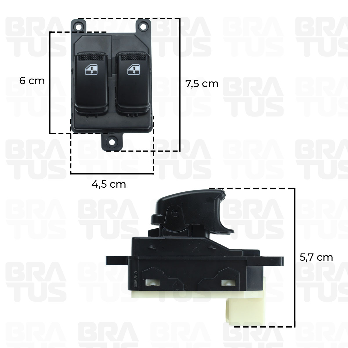 Interruptor Do Vidro Elétrico Motorista (Hyundai Hr 05/22) - Image 3