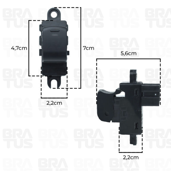 Interruptor Do Vidro Elétrico Passageiro (Nissan Frontier 08/16)