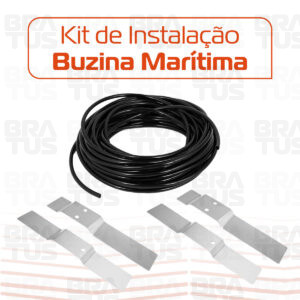 Par Suportes de Corneta para Buzinas (100cm) + 10m de Mangueira - Image 2