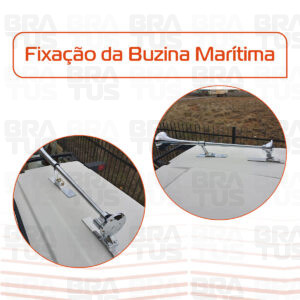 Par Suportes de Corneta para Buzinas (100cm) + 10m de Mangueira - Image 5