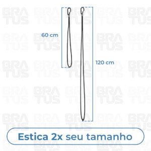 Extensor Fixador De Lona Elástico (60cm - Preto) - Image 2