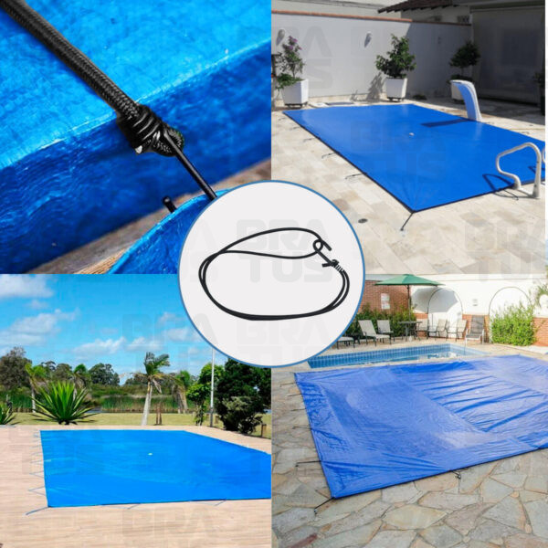 Extensor Fixador De Lona Elástico (60cm - Preto)