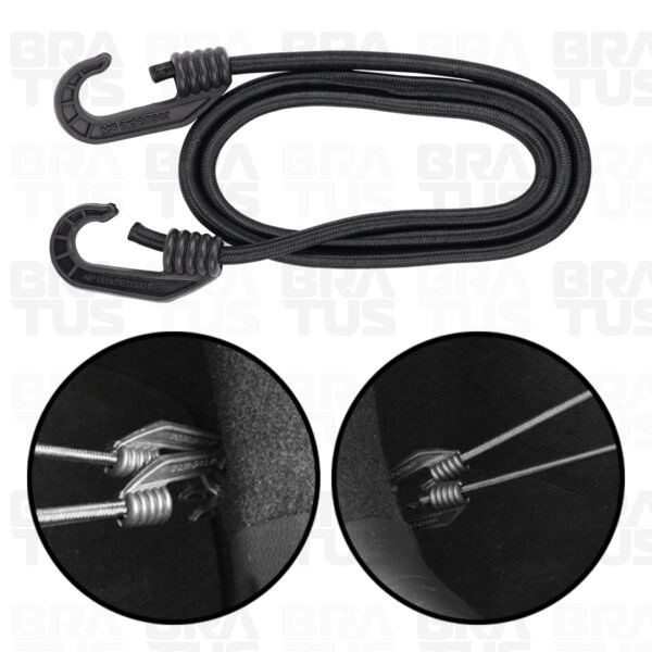 Extensor Elástico Gancho Plástico - Preto (100cm)