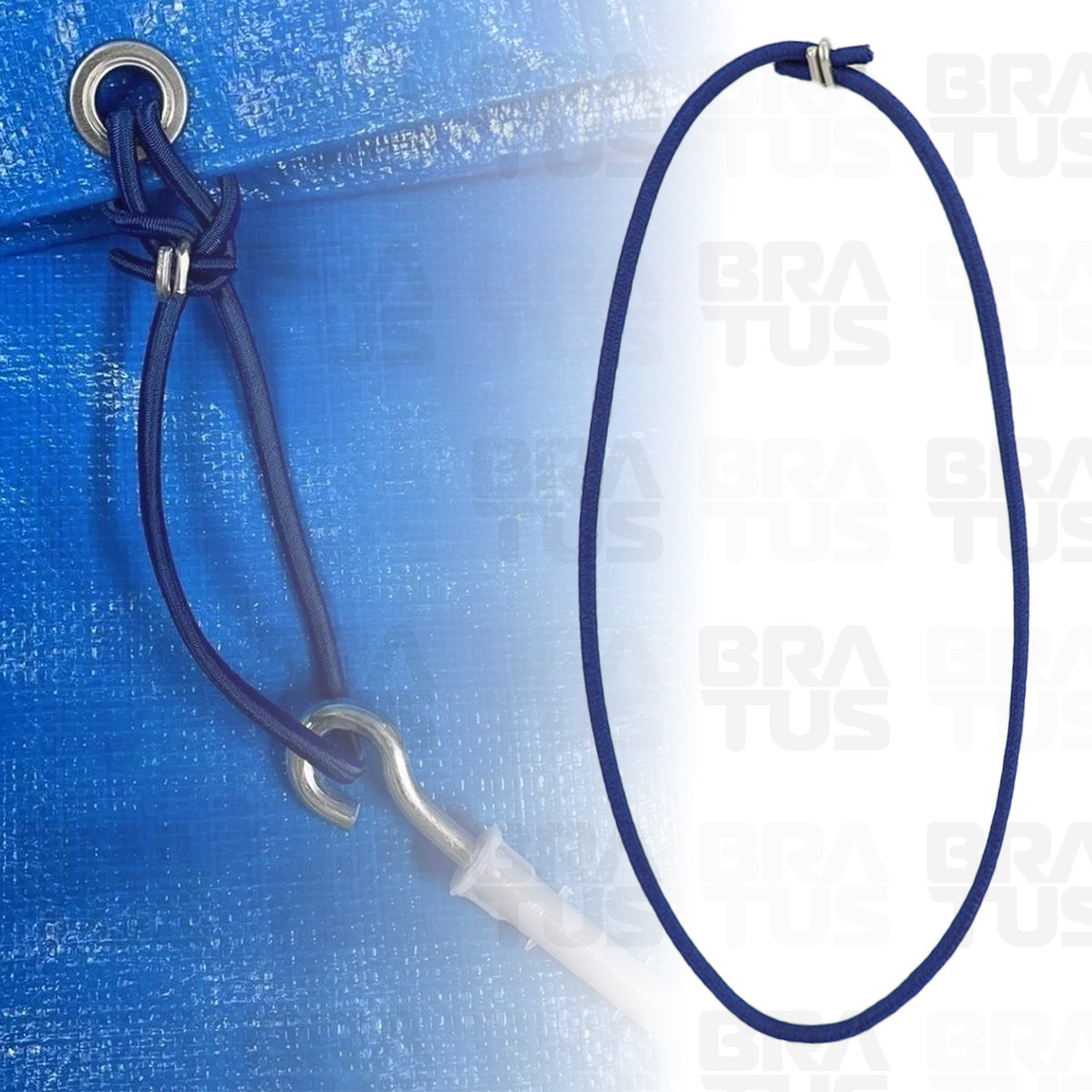 Extensor Fixador De Lona Elástico Sem Gancho (30cm) - Image 7