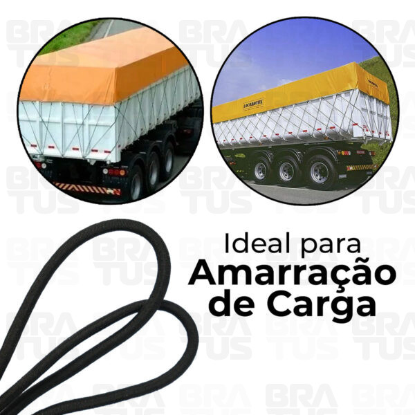 Extensor Elástico Rolo 50 Metros (Preto)